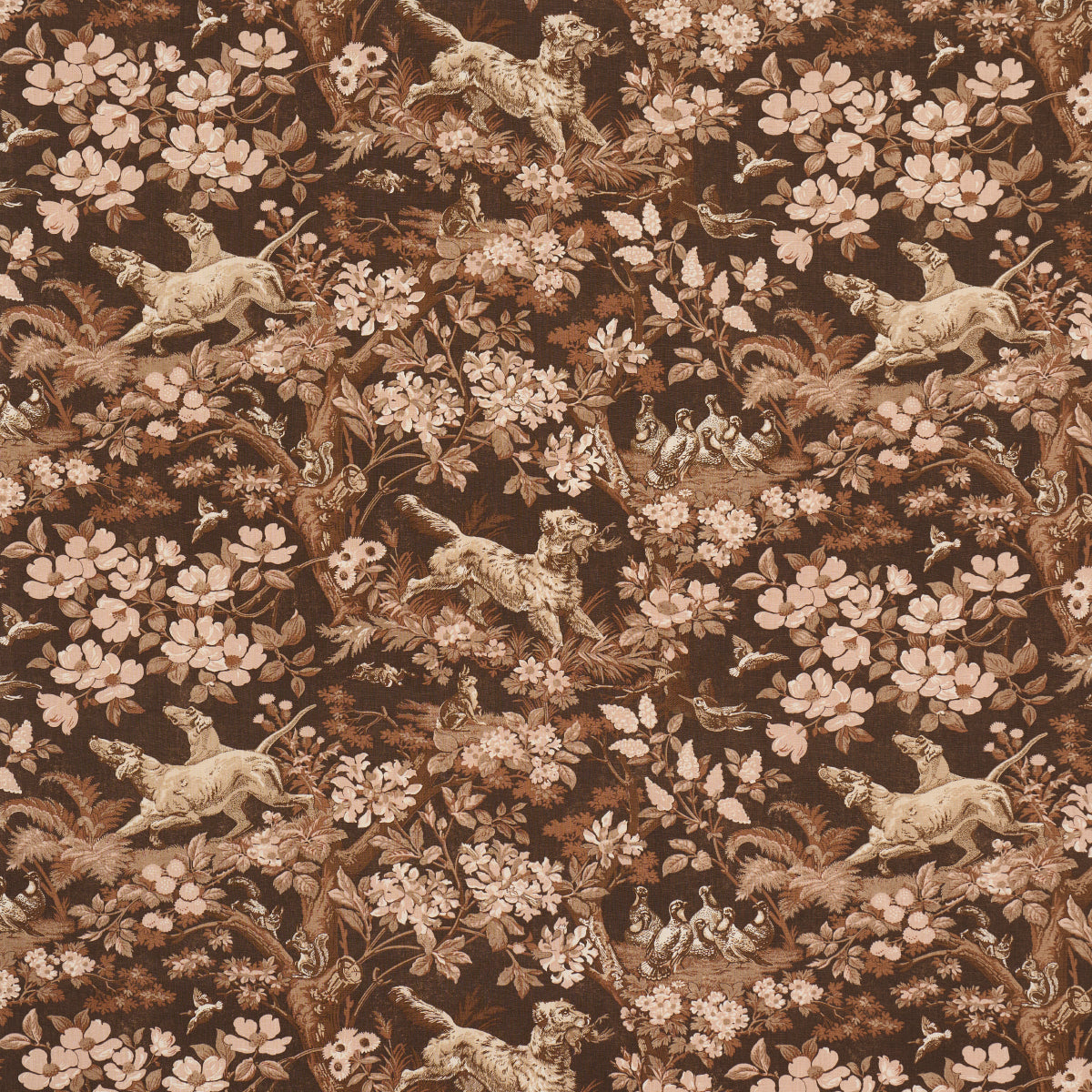 HOUND-MEADOW-SEPIA-SCHUMACHER-182260 - Schumacher Tela