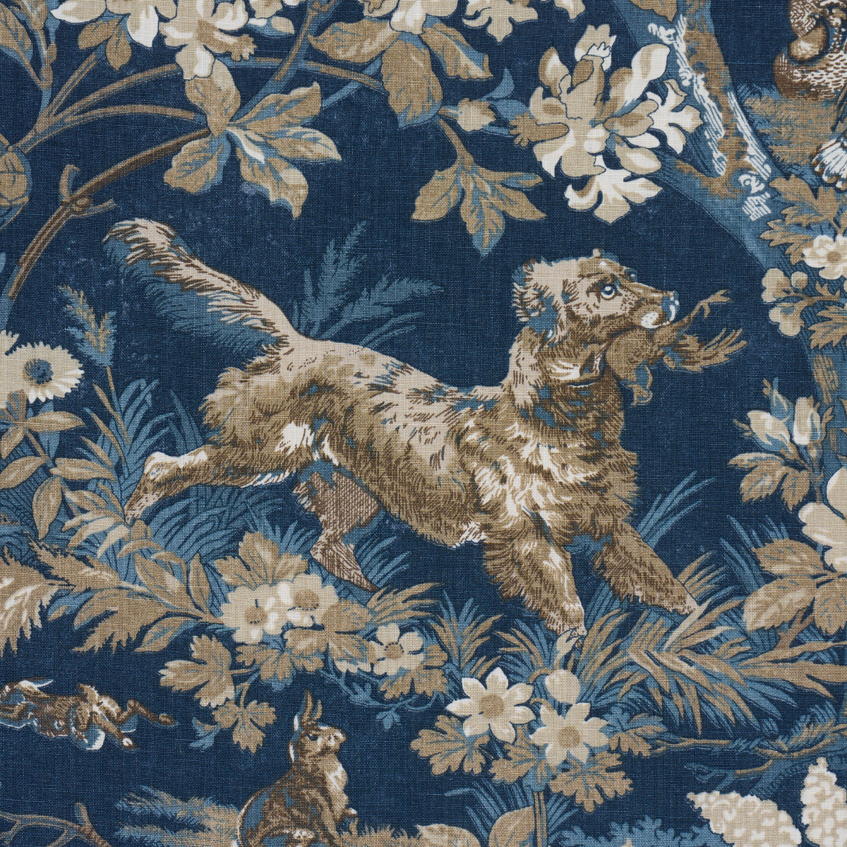 HOUND-MEADOW-INDIGO-SCHUMACHER-182262 - Schumacher Fabric