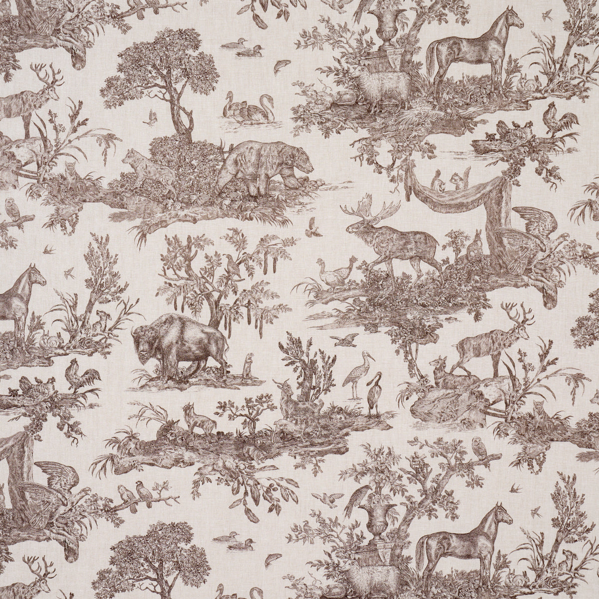 WESTERN-TOILE-SEPIA-SCHUMACHER-182271 - Schumacher Tela