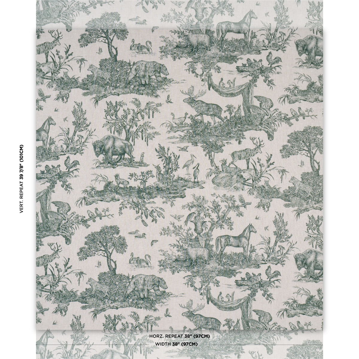 WESTERN-TOILE-FOREST-SCHUMACHER-182272 - Schumacher Tela