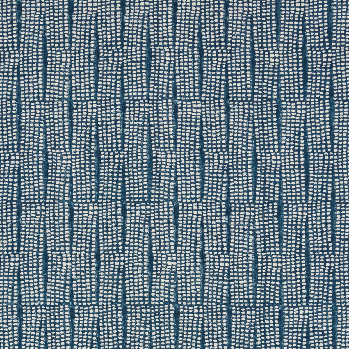 Noland Block Print - Indigo - Schumacher 182290 Fabric - Schumacher Fabric