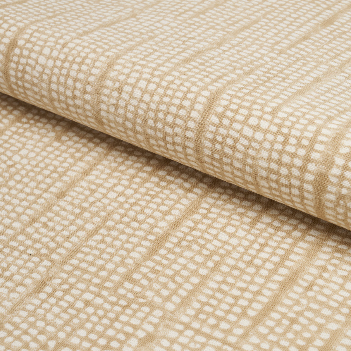 Noland Block Print - Sand - Schumacher 182292 Fabric - Schumacher Fabric