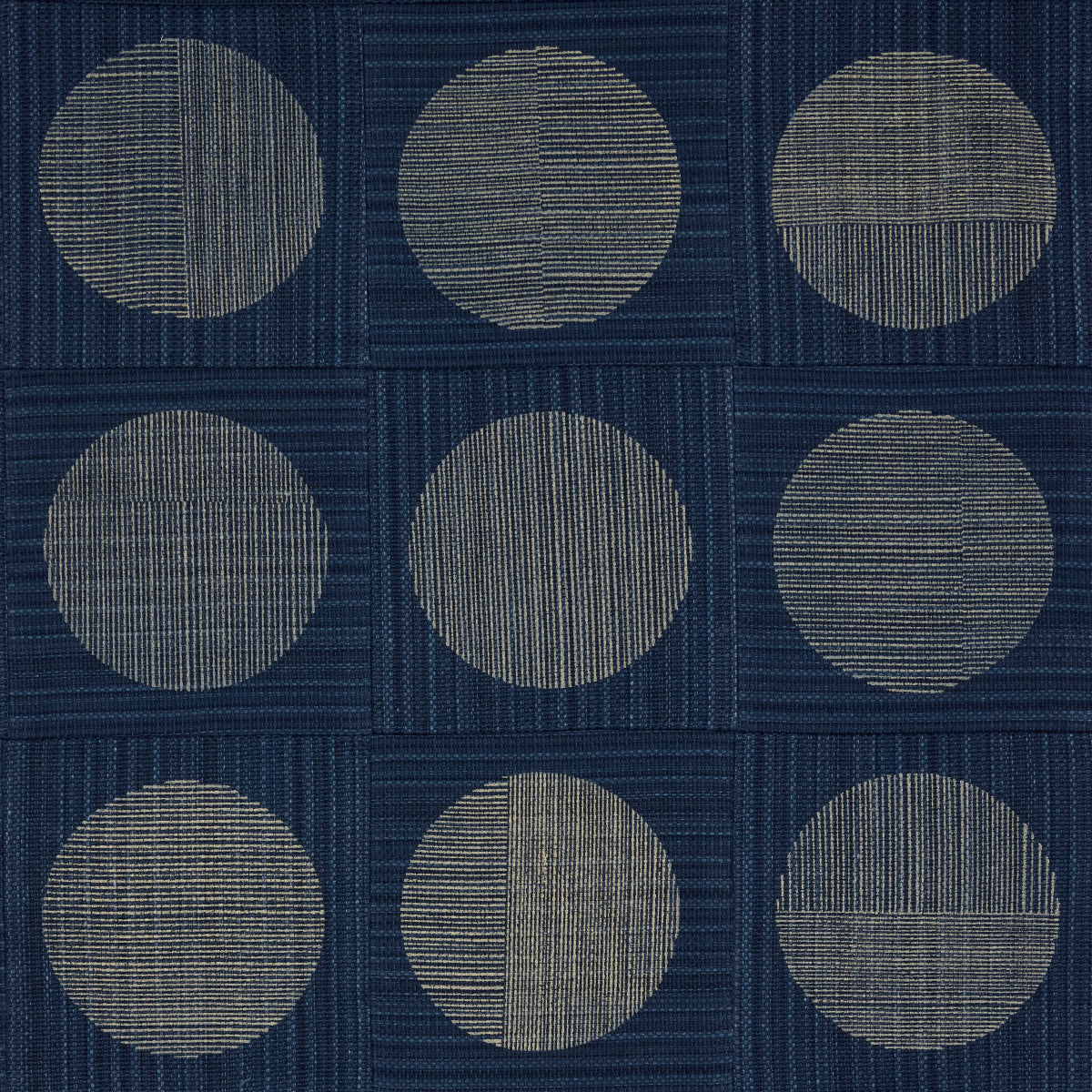 UNA-HAND-BLOCK-PRINT-INDIGO-SCHUMACHER-182302 - Schumacher Fabric