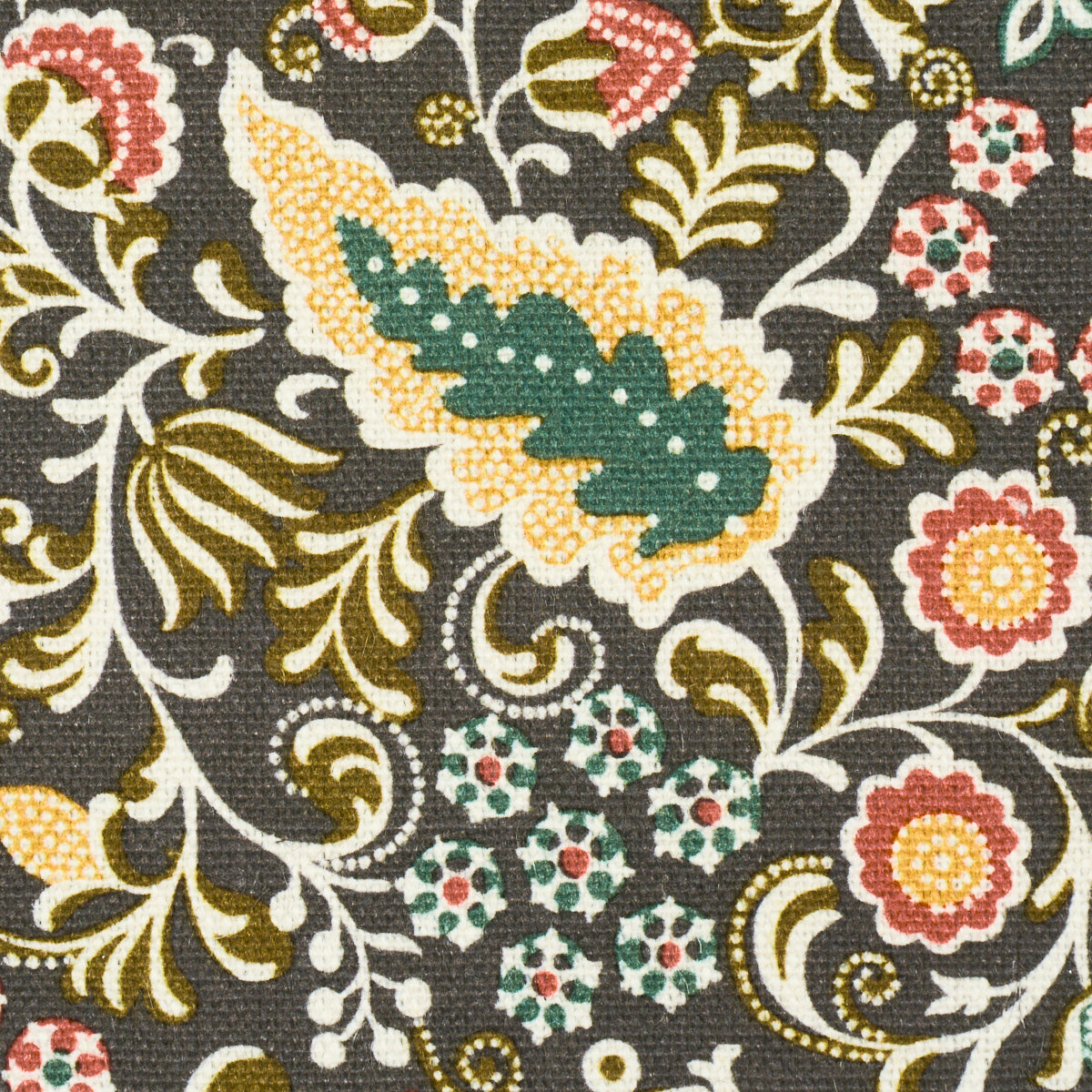 PEGGY-PAISLEY-GRAPHITE-SCHUMACHER-182430 - Schumacher Tela