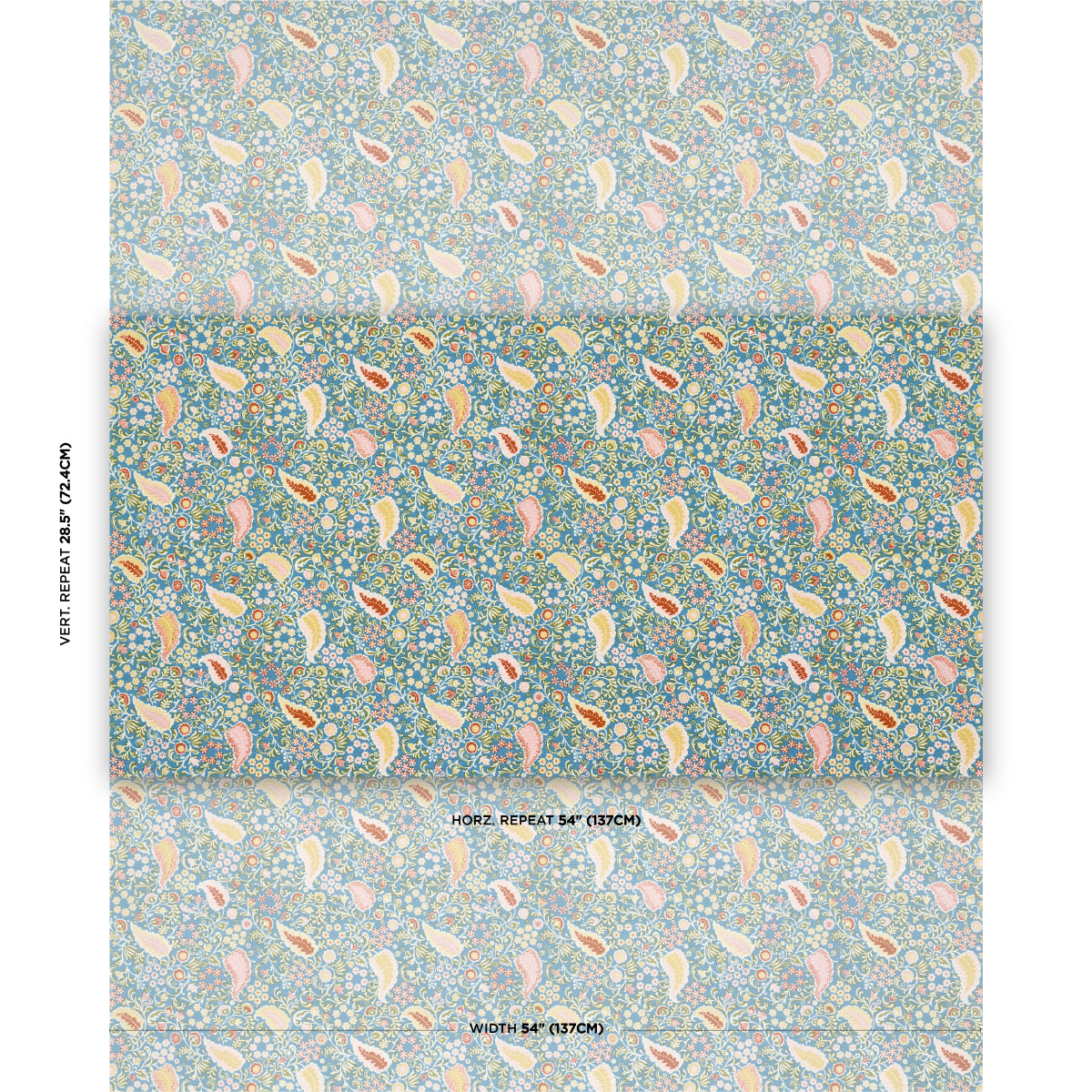 PEGGY-PAISLEY-AZURE-SCHUMACHER-182432 - Schumacher Tela