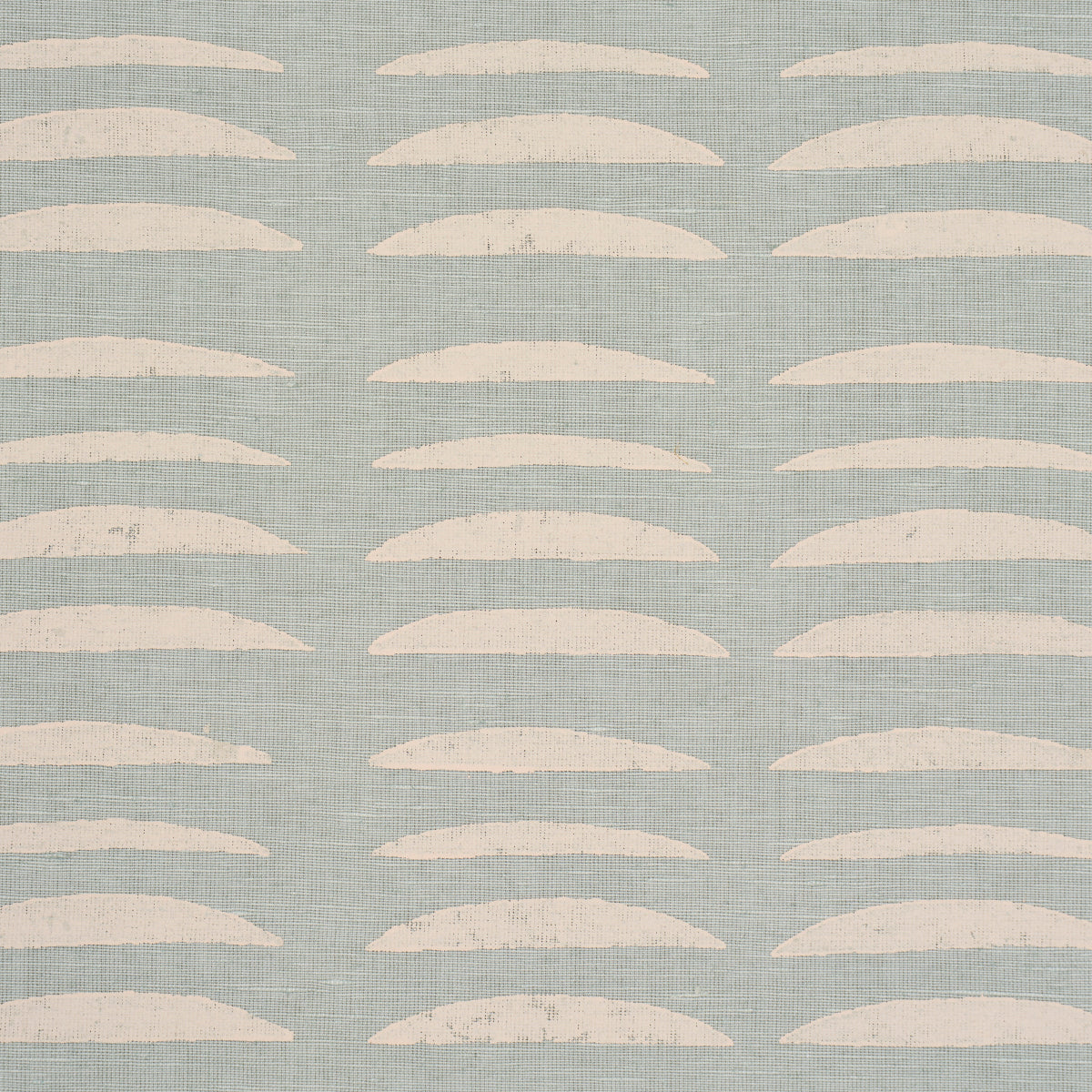 Parable Hand Block - Ice - Schumacher 182470 Fabric - Schumacher Fabric