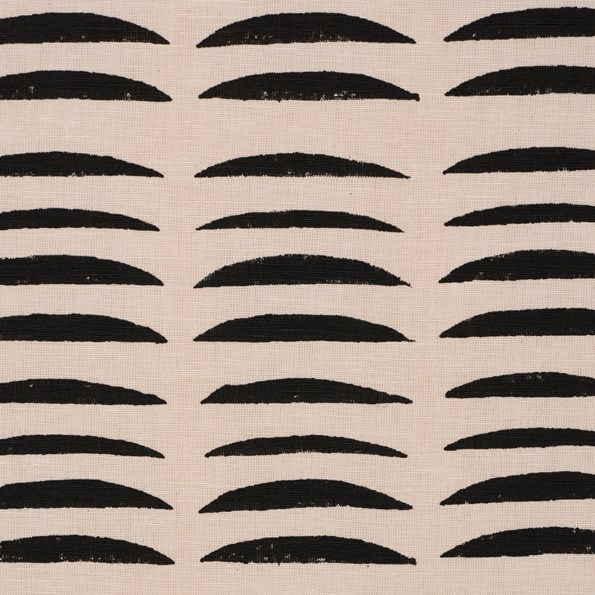 Parable Hand Block - Charcoal - Schumacher 182471 Fabric - Schumacher Fabric