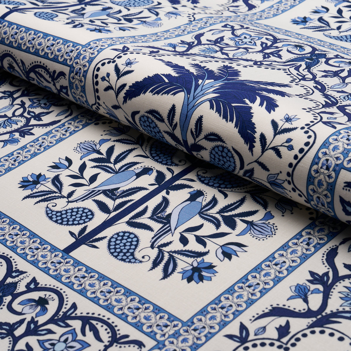 AMAZONAS-MYSTIQUE-TROPICAL-SHADES-OF-BLUE-SCHUMACHER-182571 - Schumacher Tela