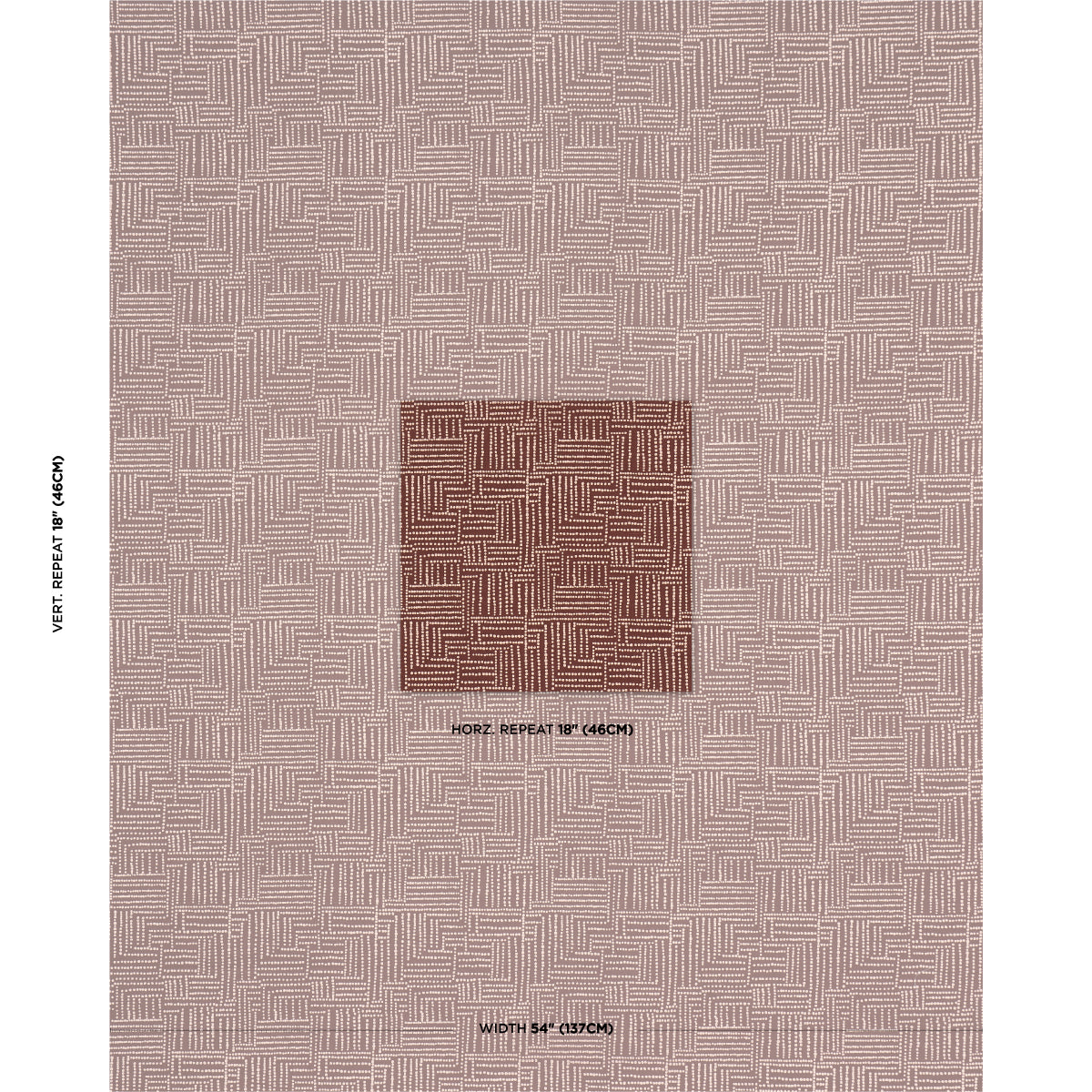 Coco Hand Screen Print - Coconut Latte - Schumacher 182582 Fabric - Schumacher Fabric