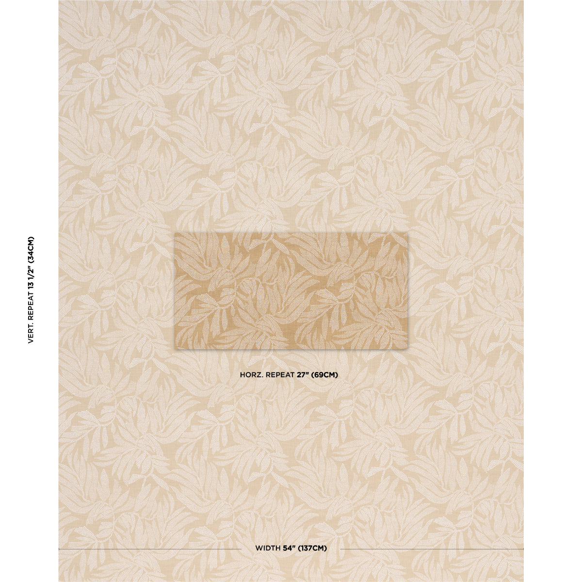 TAYRONA-PALM-MOSAIC-PLAYA-DORADA-SAND-SCHUMACHER-182591 - Schumacher Tela