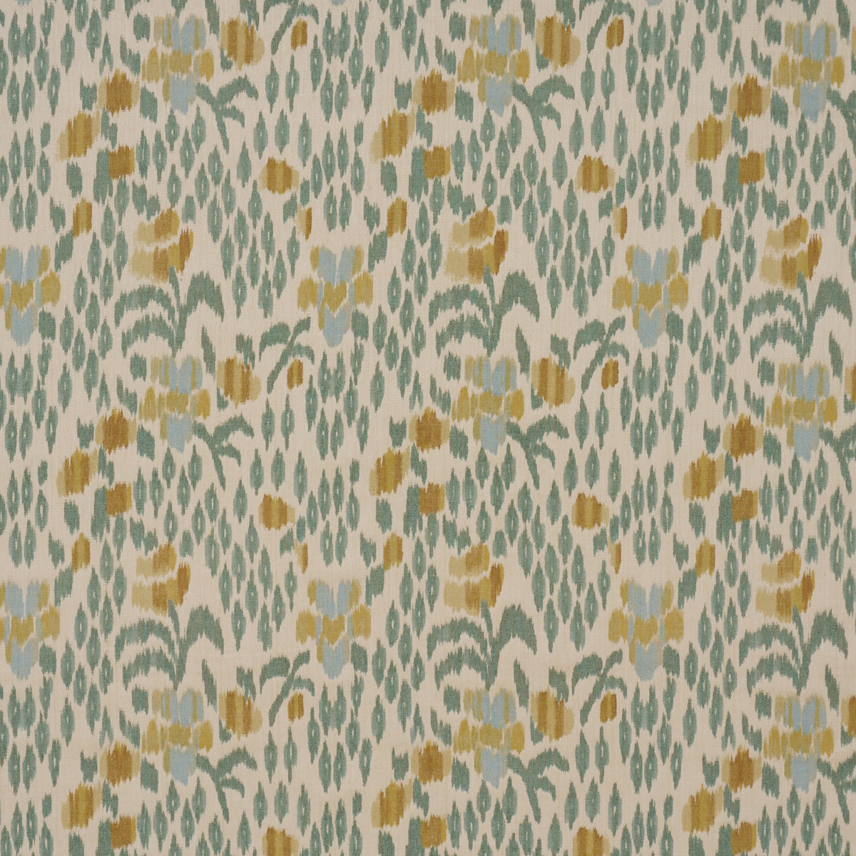 Leonora Warp Print - Citron - Schumacher 182731 Fabric - Schumacher Fabric