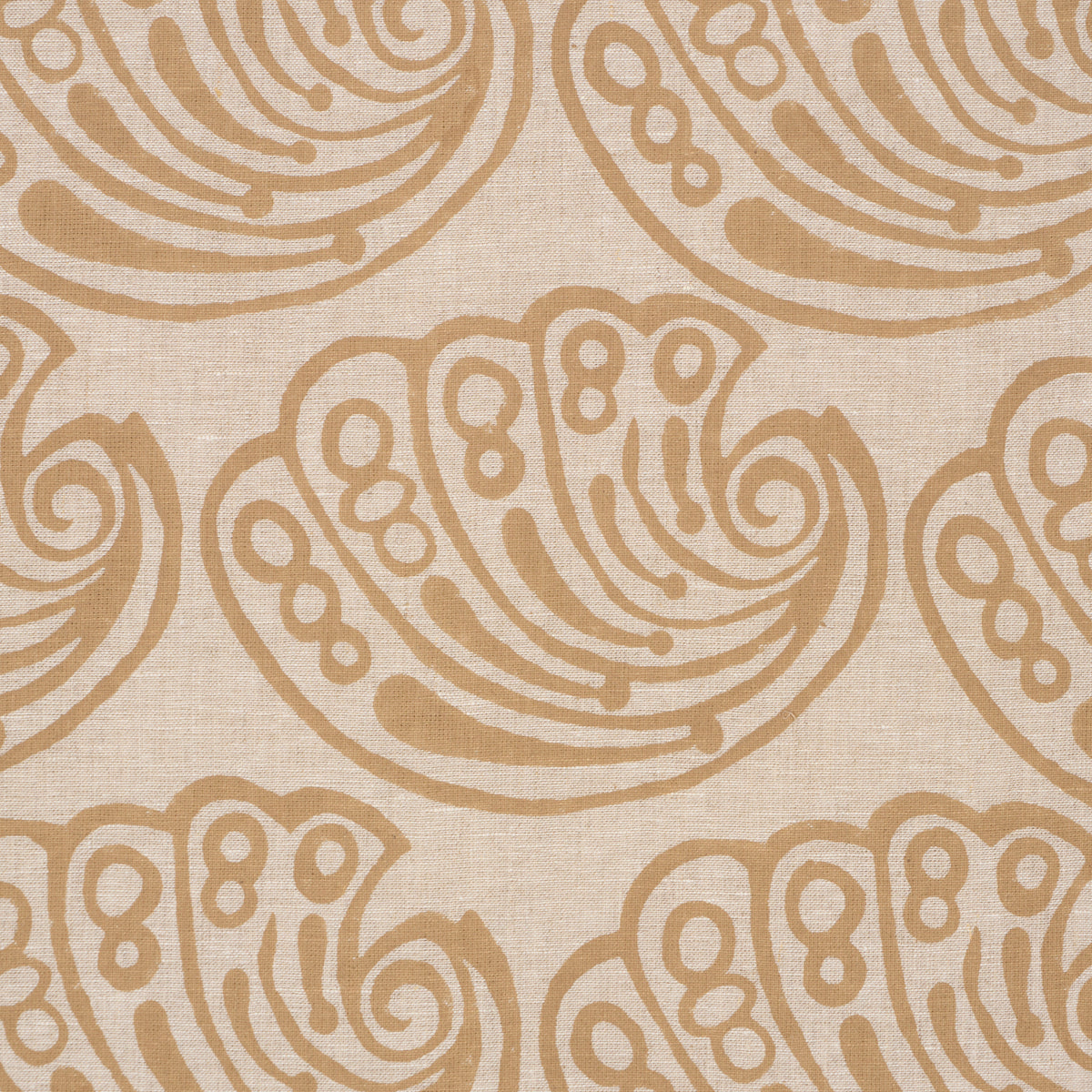 Ramsgate Hand Block - Sand - Schumacher 182752 Fabric - Schumacher Fabric