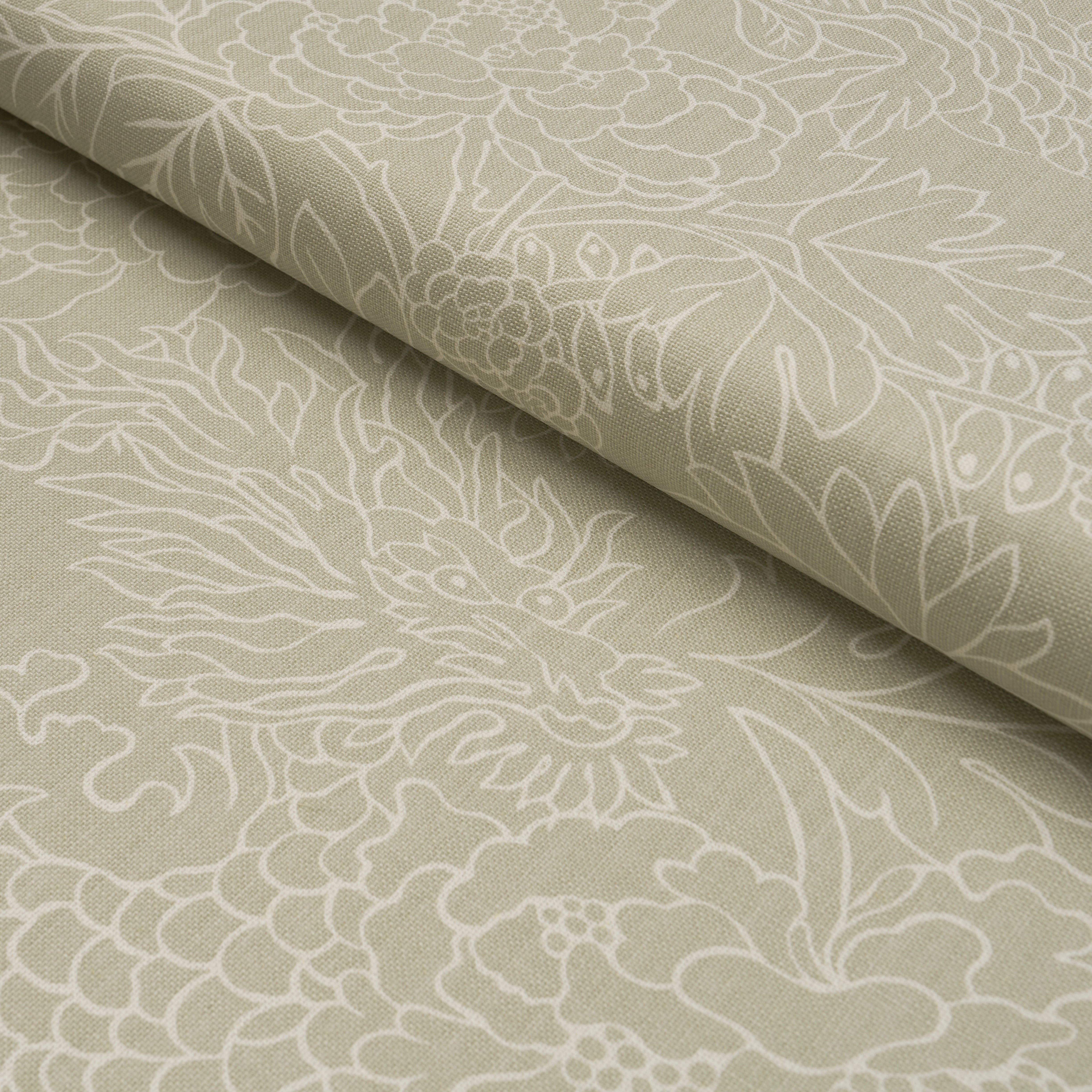 CHIANG-MAI-DRAGON-SILHOUETTE-ALMOND-DUST-SCHUMACHER-182780 - Schumacher Fabric