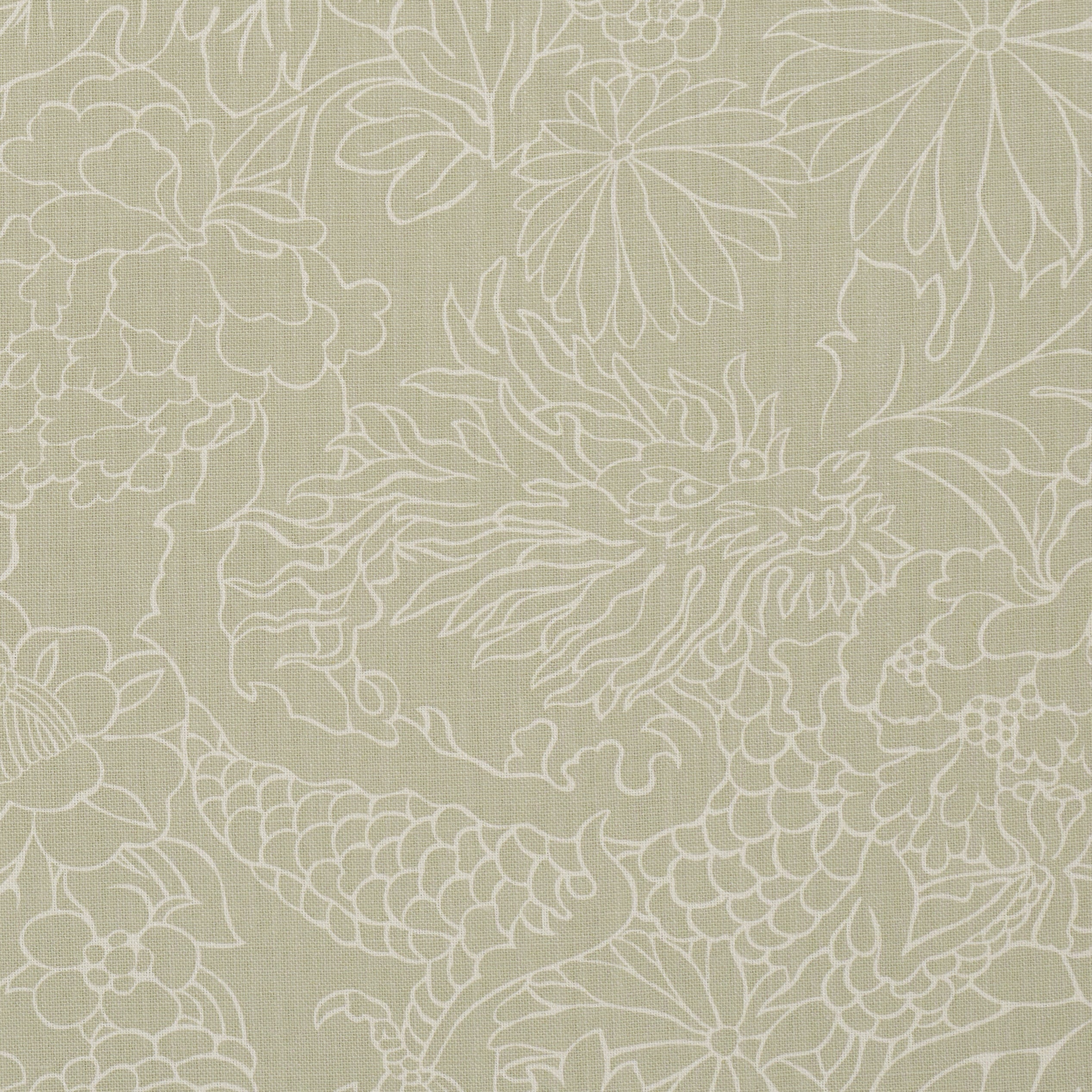 Chiang Mai Dragon Silhouette - Almond Dust - Schumacher 182780 Fabric - Schumacher Fabric