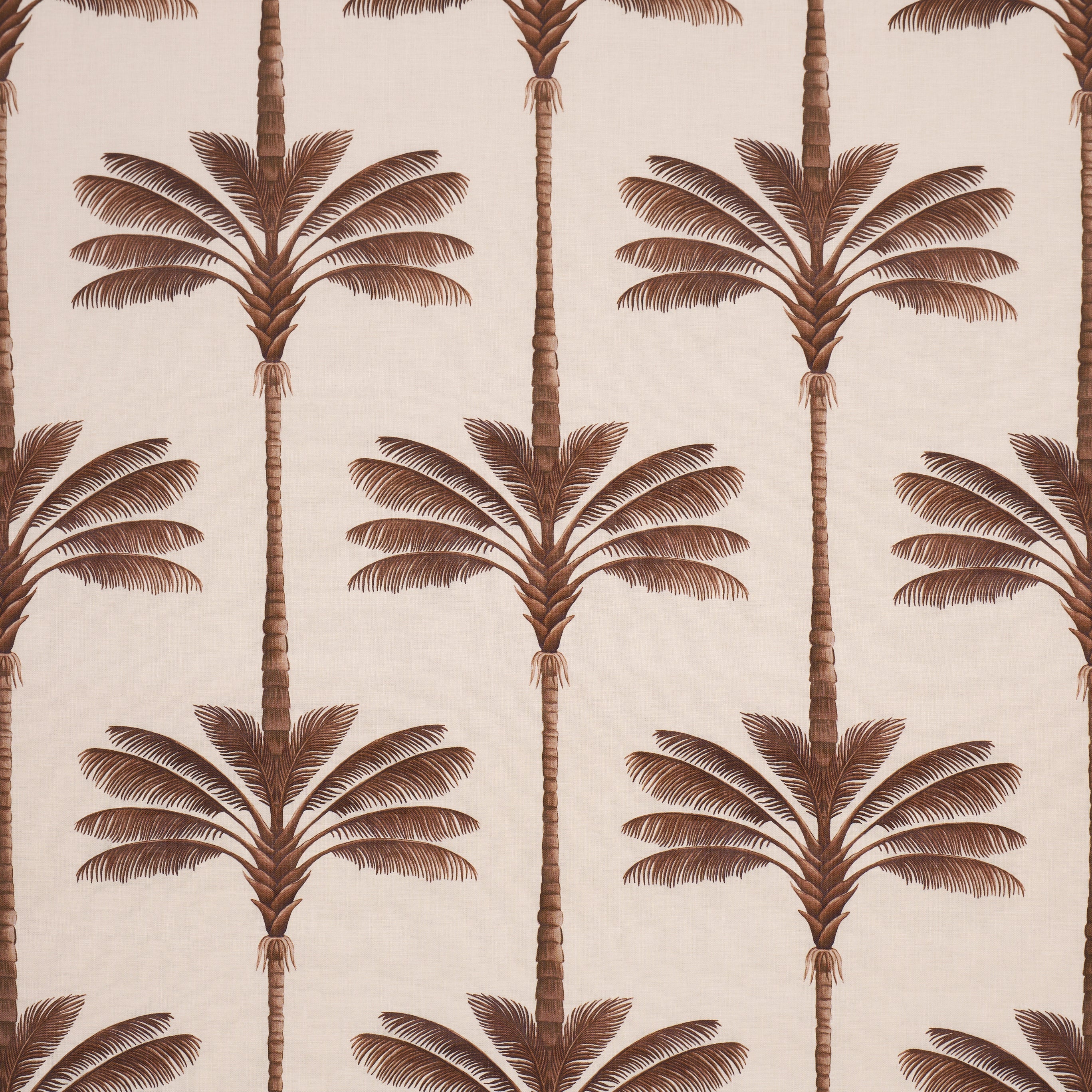 A Palm Is A Palm Print - Chocolate Meets Tobacco - Schumacher 182821 Fabric - Schumacher Fabric