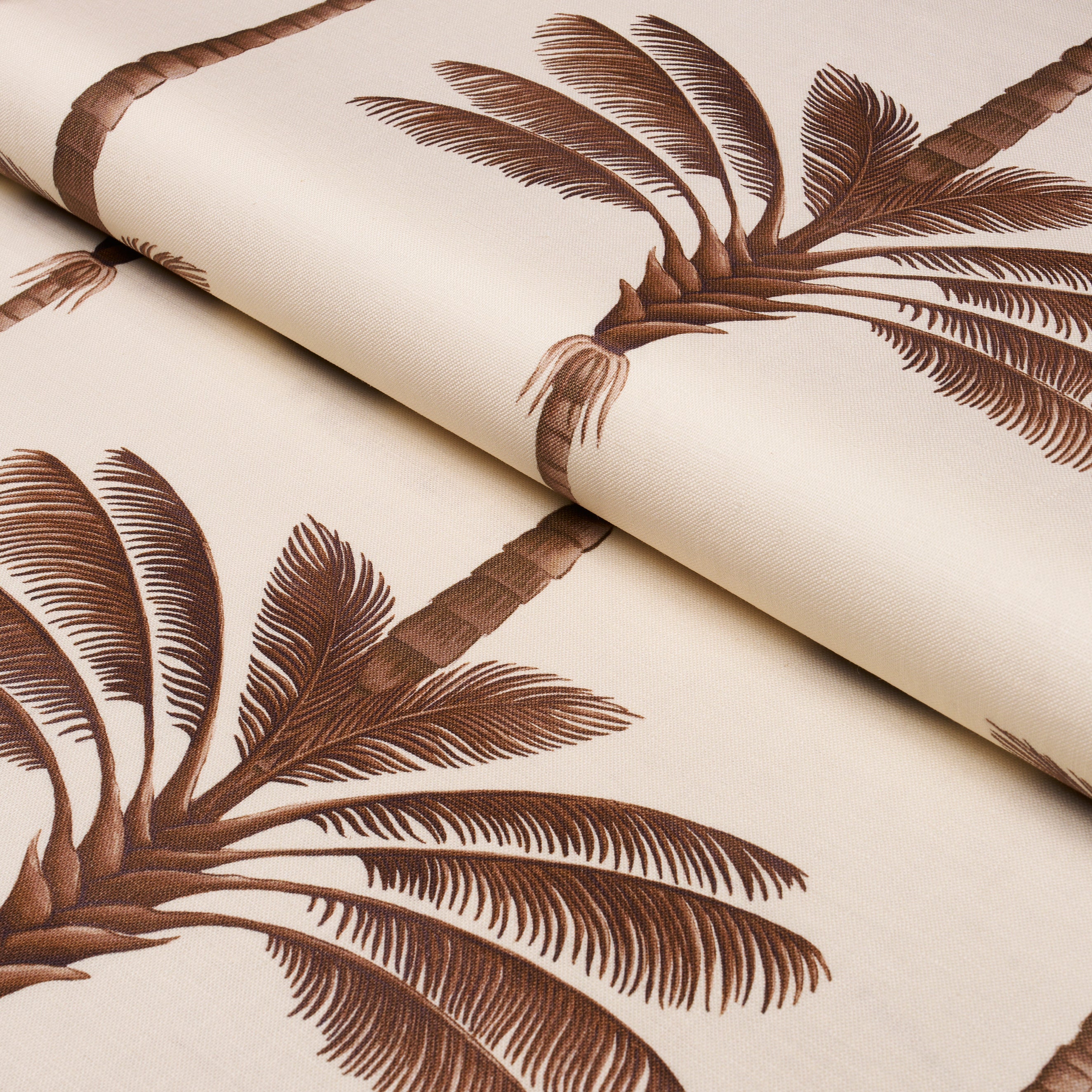 A-PALM-IS-A-PALM-PRINT-CHOCOLATE-MEETS-TOBACCO-SCHUMACHER-182821 - Schumacher Fabric