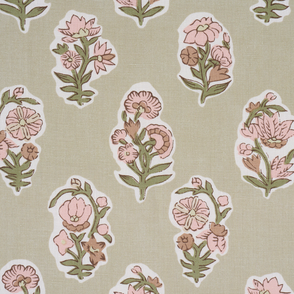 Anessa Hand-Screen Print - Petal - Schumacher 182891 Fabric - Schumacher Fabric
