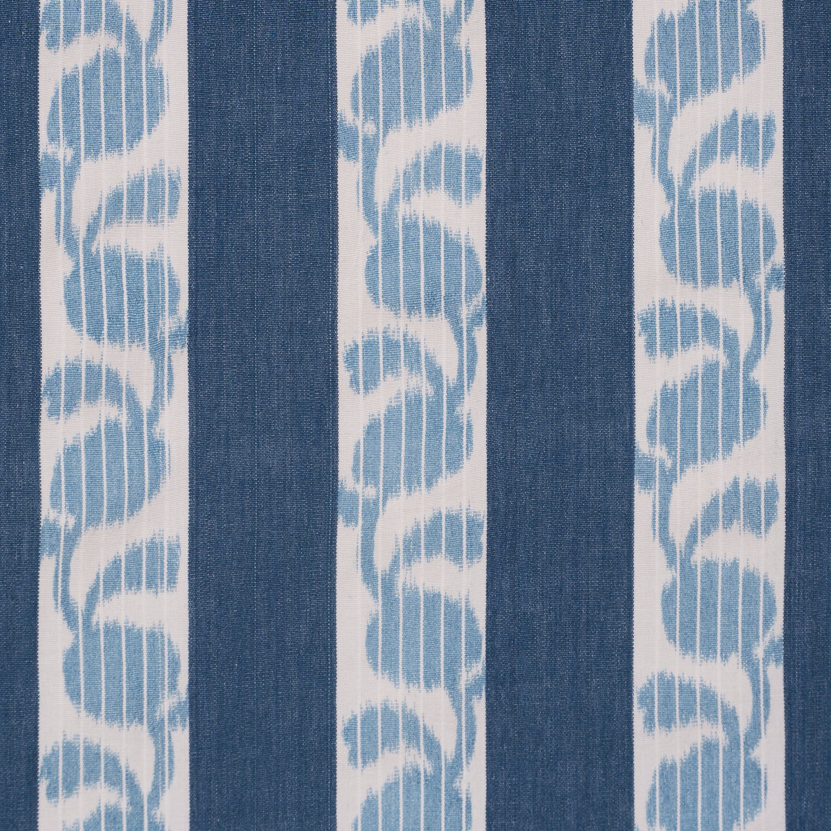 Priya Warp Print - Indigo - Schumacher 182922 Fabric - Schumacher Fabric