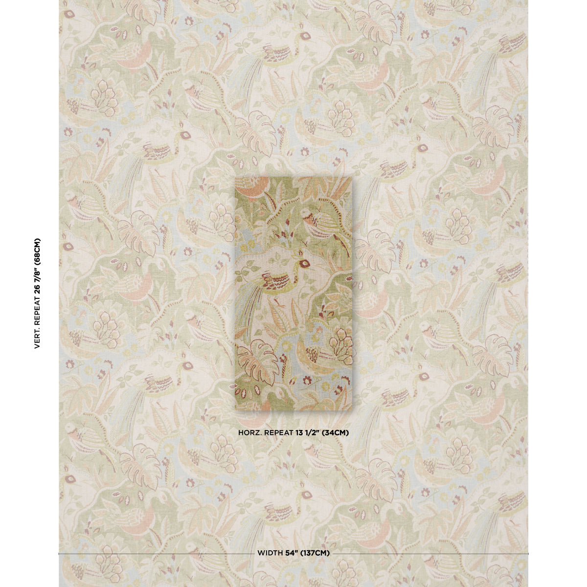Soraya - Sage - Schumacher 182930 Fabric - Schumacher Fabric