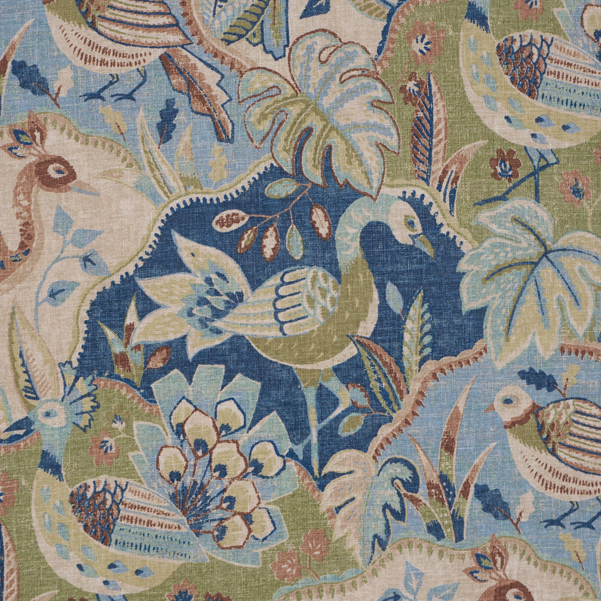 Soraya - Blue - Schumacher 182932 Fabric - Schumacher Fabric