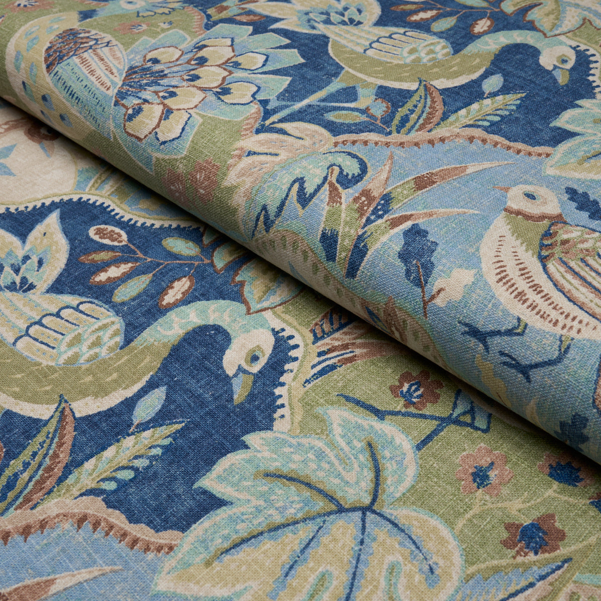 Soraya - Blue - Schumacher 182932 Fabric - Schumacher Fabric