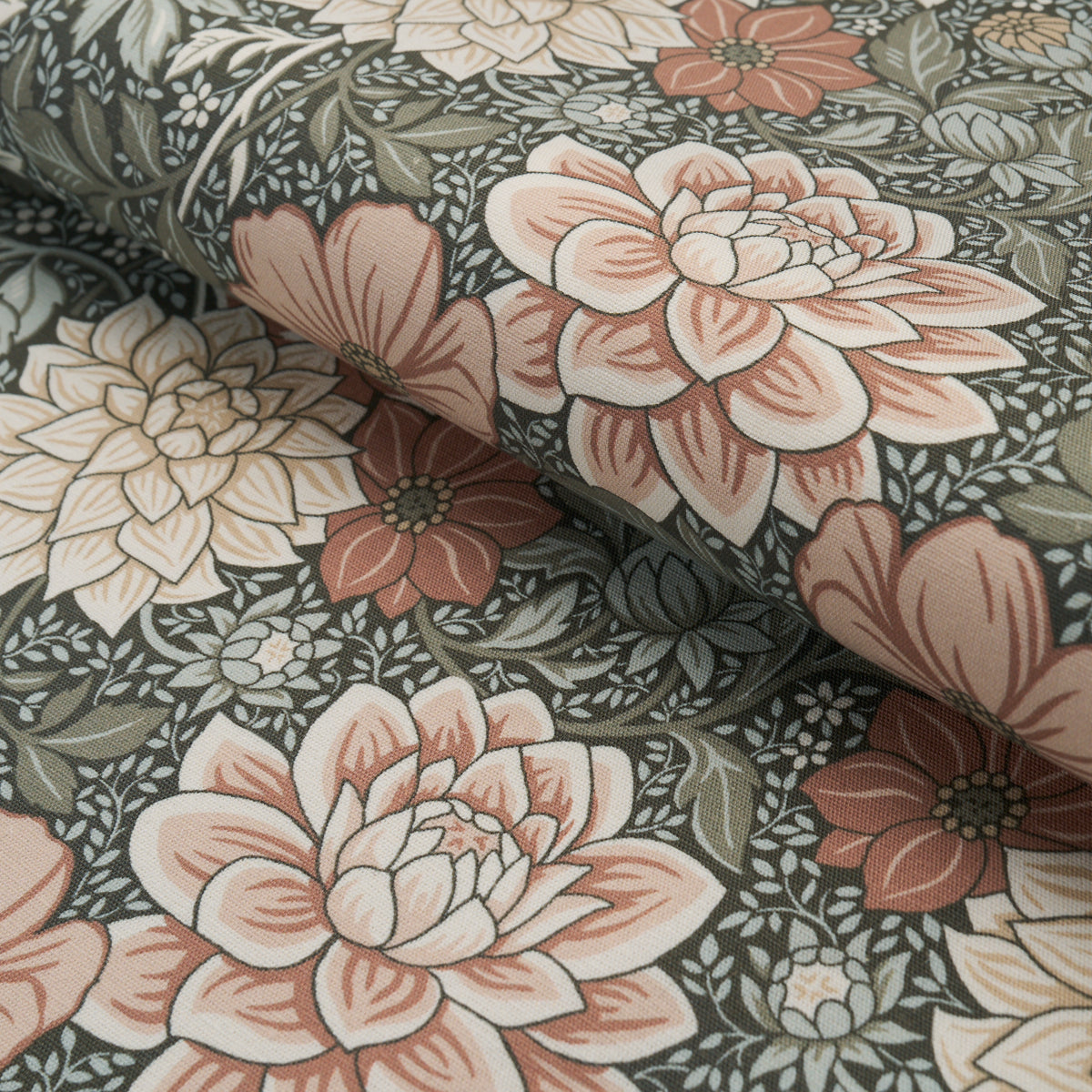 DAHLIA-GARDEN-GREEN-SCHUMACHER-182970 - Schumacher Fabric