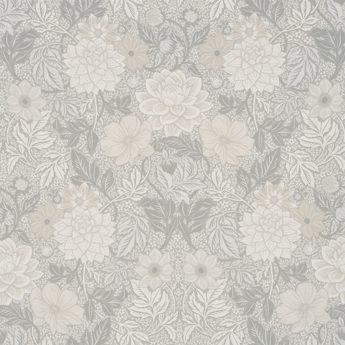 DAHLIA-GARDEN-NATURAL-SCHUMACHER-182971 - Schumacher Fabric