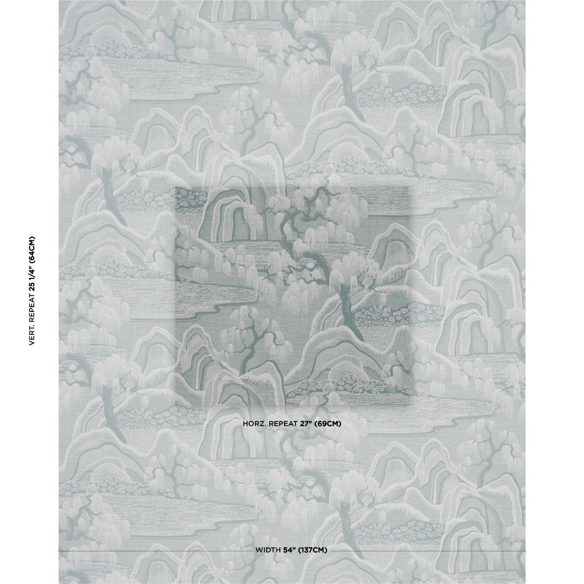 INDIGO-GARDEN-MINERAL-SCHUMACHER-183010 - Schumacher Fabric