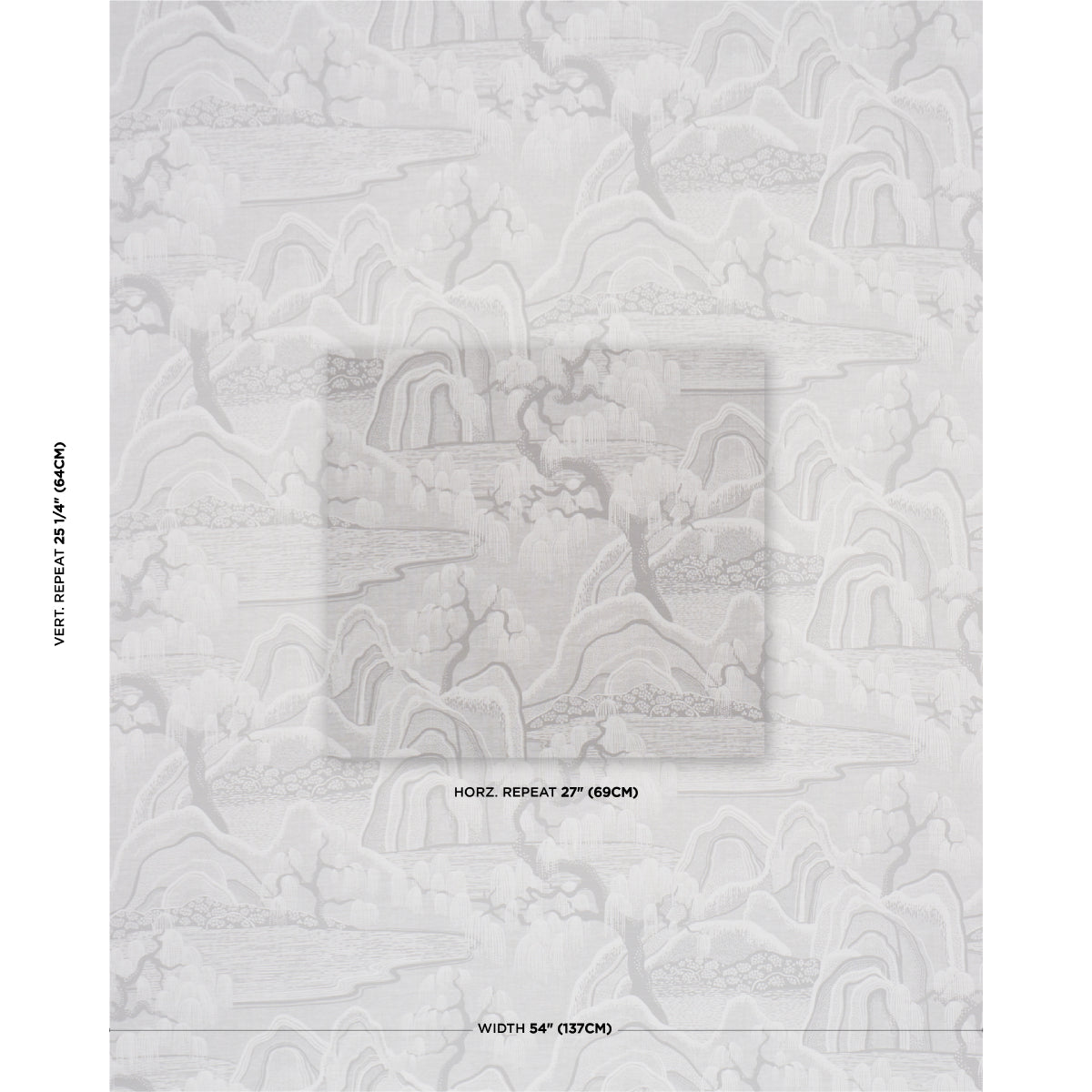 INDIGO-GARDEN-GREY-SCHUMACHER-183011 - Schumacher Fabric