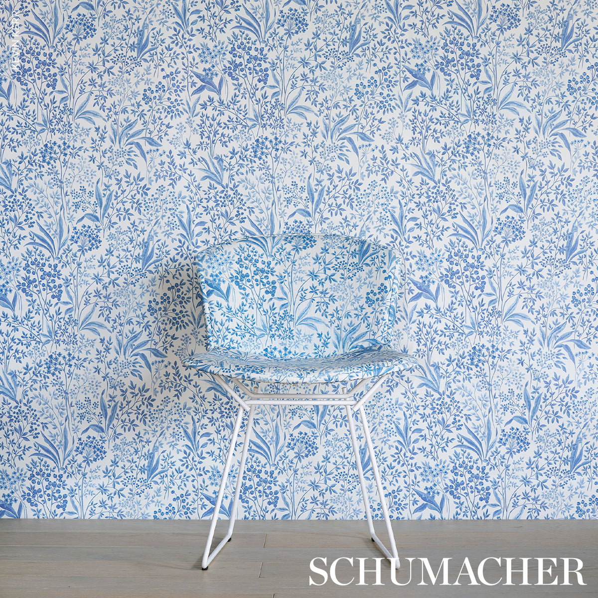 NOCTURNE-BLUE-AND-WHITE-SCHUMACHER-183022 - Schumacher Fabric