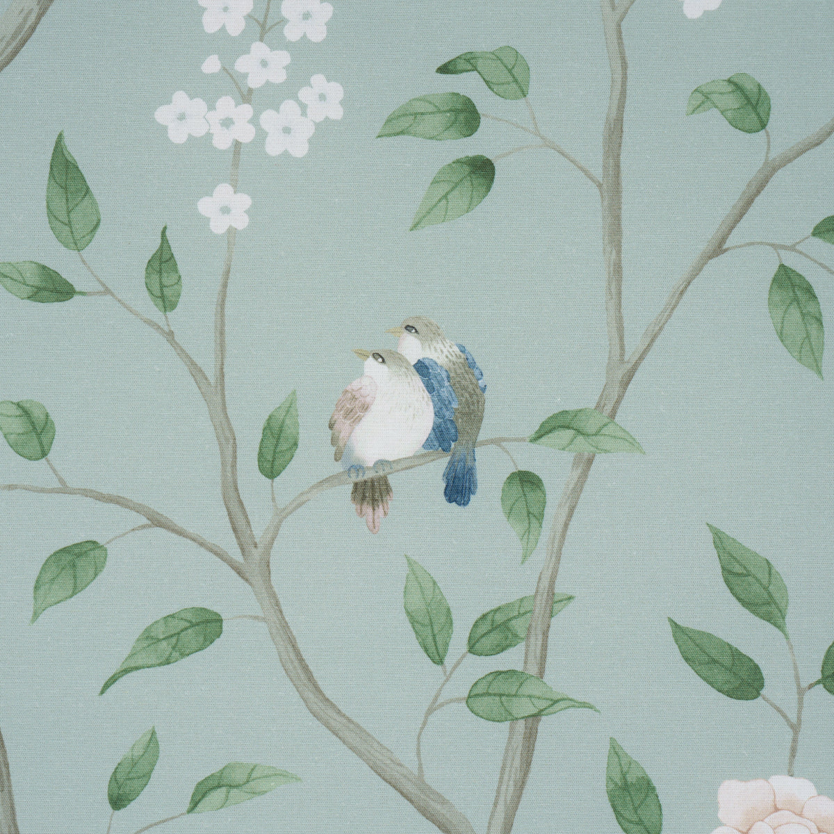 Paradise Birds - Mineral - Schumacher 183030 Fabric - Schumacher Fabric
