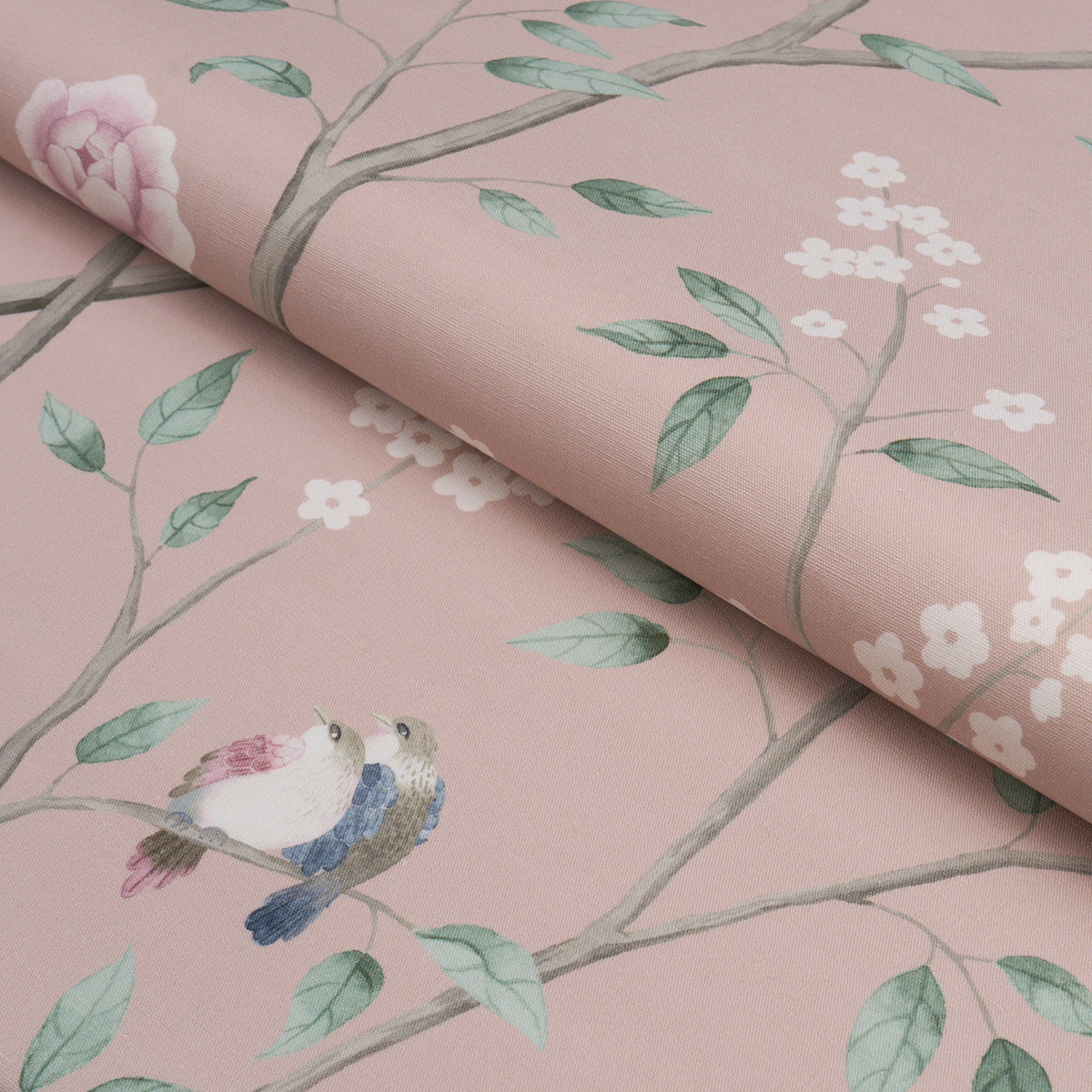 PARADISE-BIRDS-BLUSH-SCHUMACHER-183031 - Schumacher Fabric
