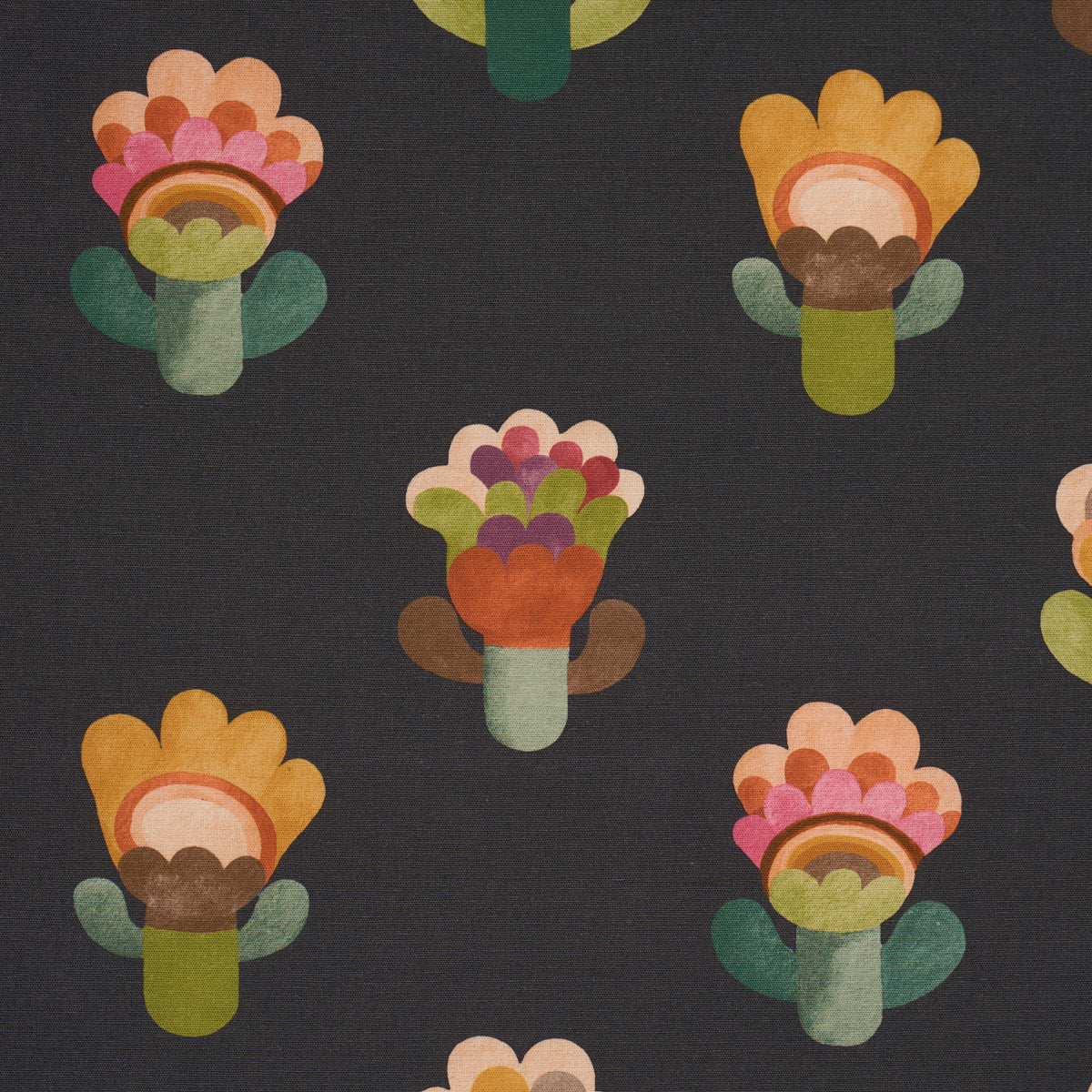 Le Jardin - Night - Schumacher 183092 Fabric - view 3 - Schumacher Fabric