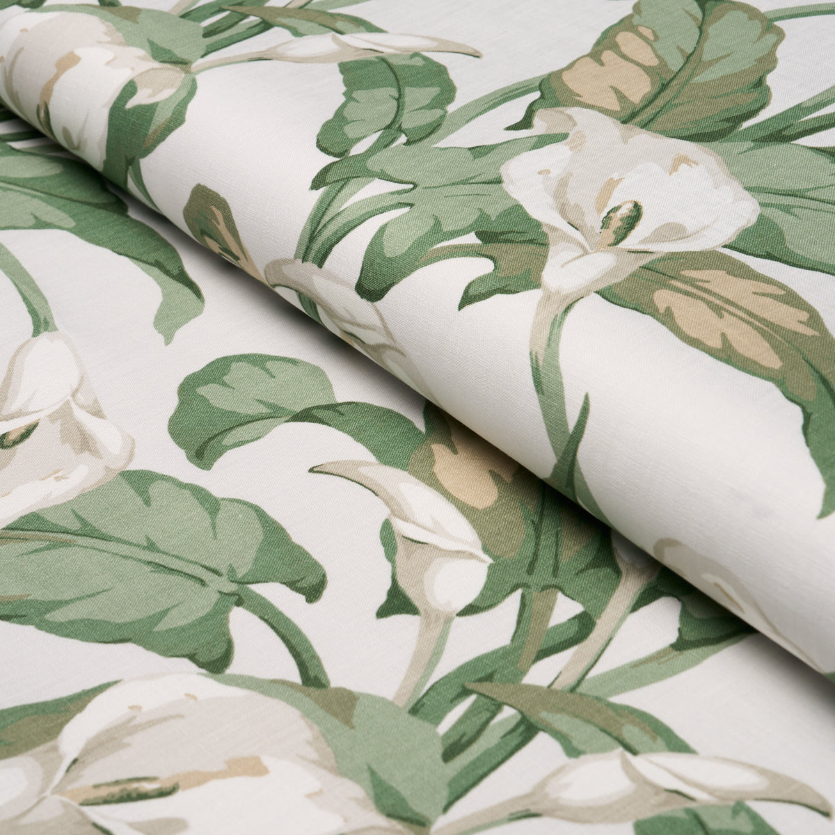 Arum Lilies - Ivory - Schumacher 183120 Fabric - Schumacher Fabric