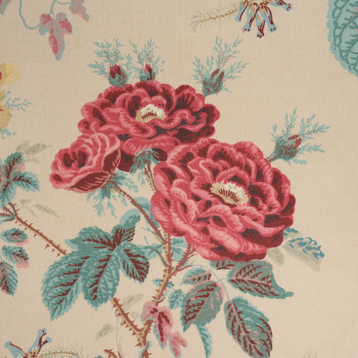 She Walks In Beauty Chintz - Document - Schumacher 183141 Fabric - Schumacher Fabric