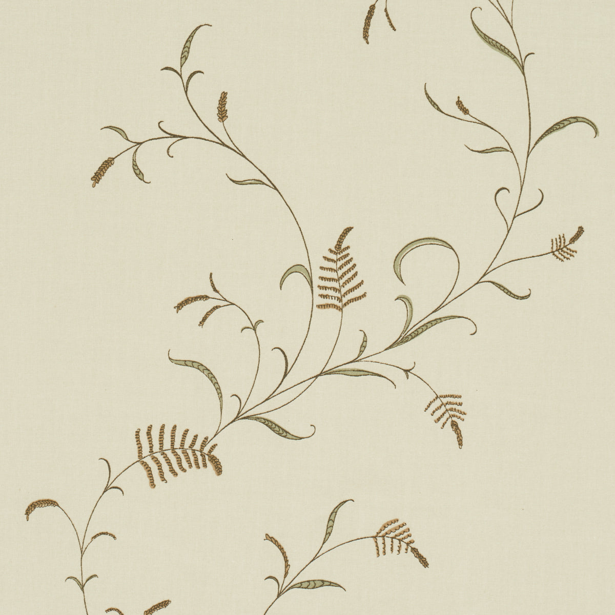 Winding Wheat - Green - Schumacher 183201 Fabric - Schumacher Fabric