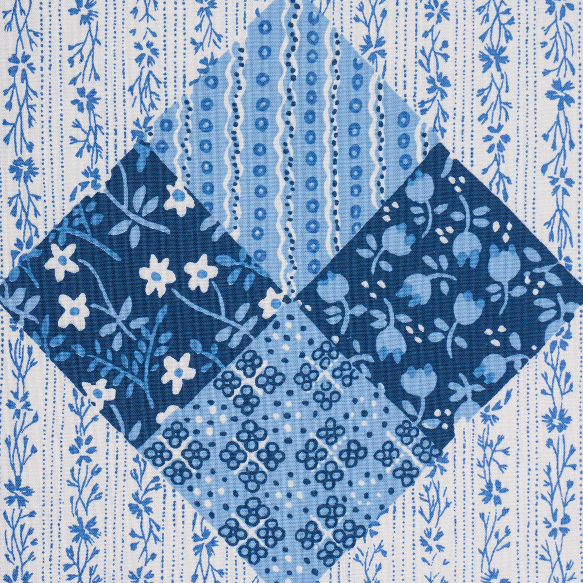 Variable Star - Blue - Schumacher 183230 Fabric - Schumacher Fabric