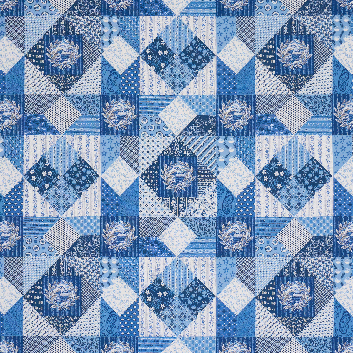 Variable Star - Blue - Schumacher 183230 Fabric - Schumacher Fabric