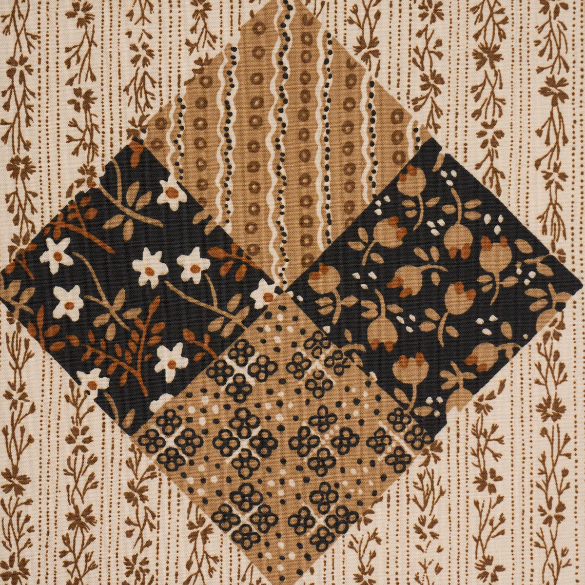 Variable Star - Sepia - Schumacher 183231 Fabric - Schumacher Fabric