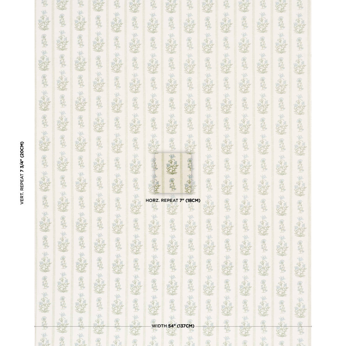 Ellora Hand-Print - Leaf - Schumacher 183261 Fabric - Schumacher Fabric