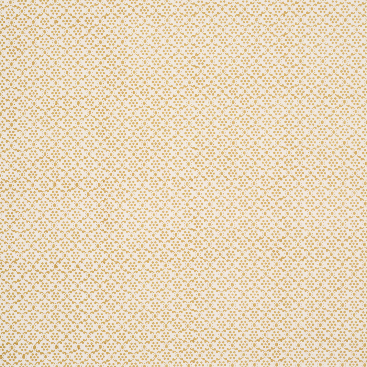 Laksha Hand-Block Print - Yellow - Schumacher 183301 Fabric - Schumacher Fabric