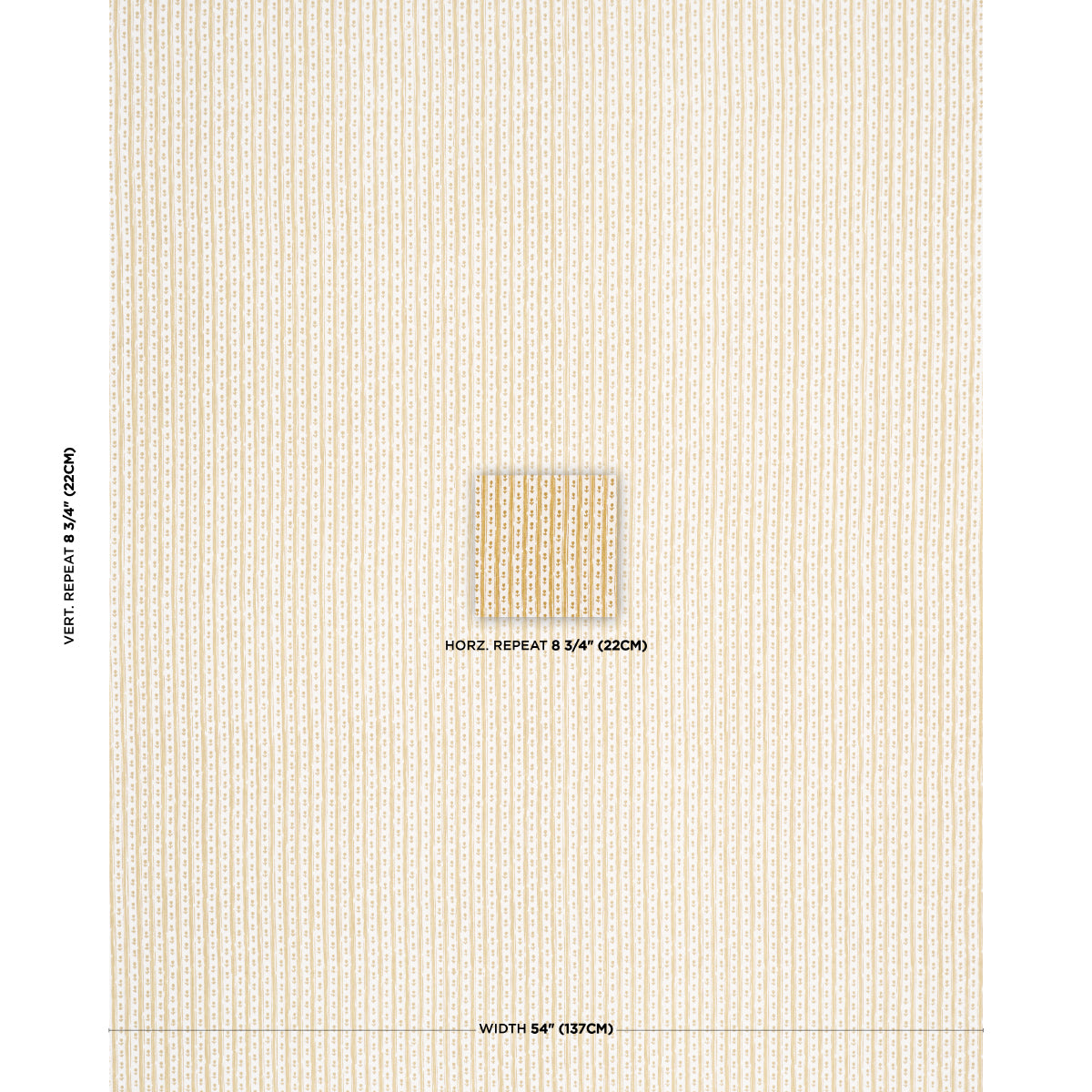 Nidhi Stripe Hand-Print - Yellow - Schumacher 183312 Fabric - Schumacher Fabric