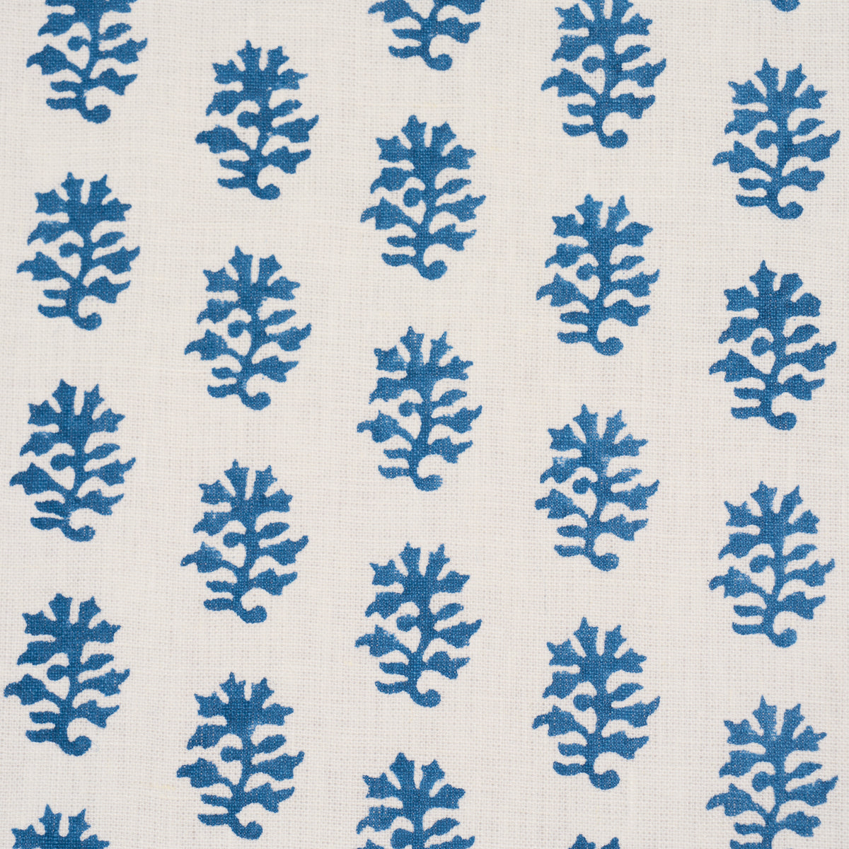 Iksha Hand-Block Print - Indigo - Schumacher 183330 Fabric - Schumacher Fabric
