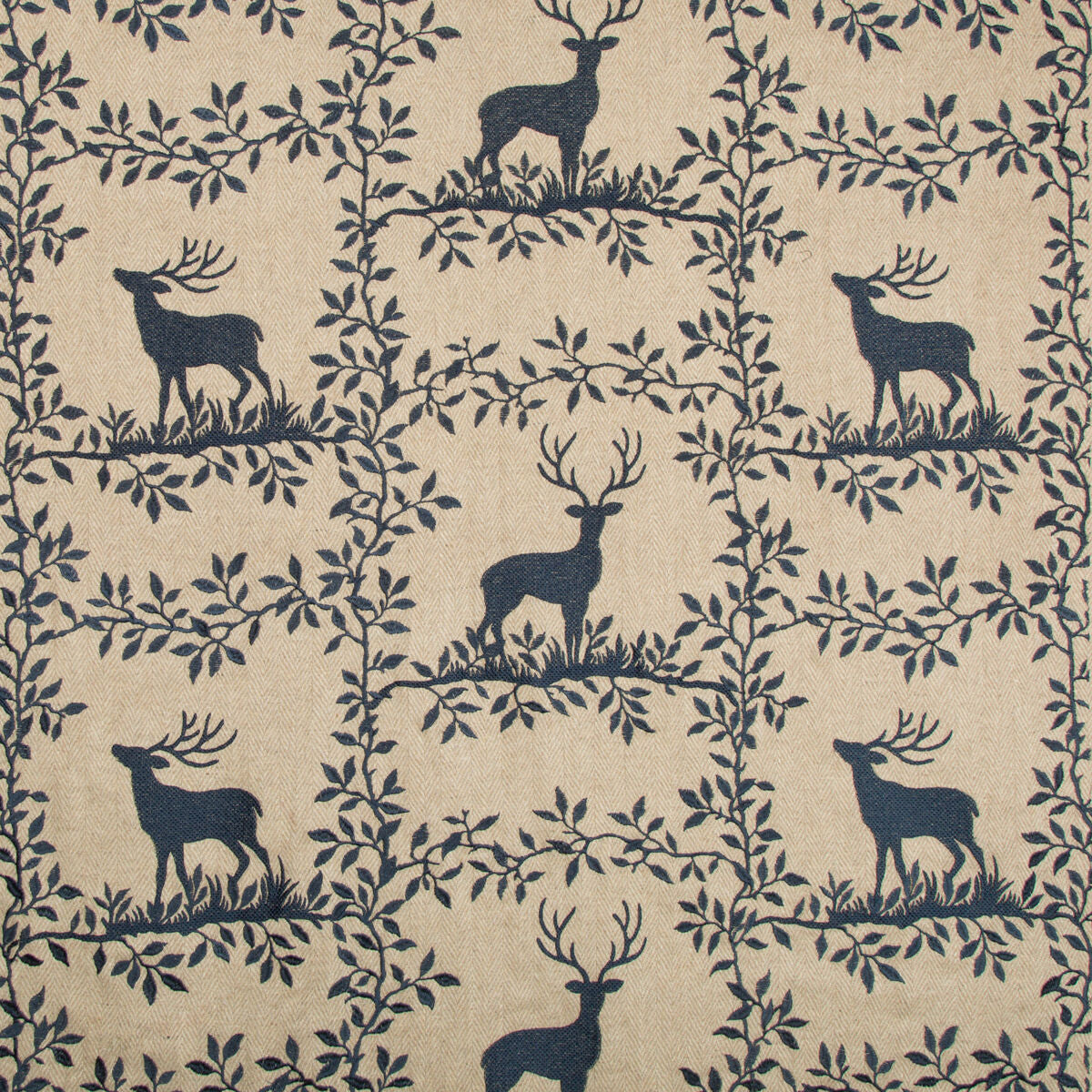 Caribou Emb - Navy - Lee Jofa Fabric