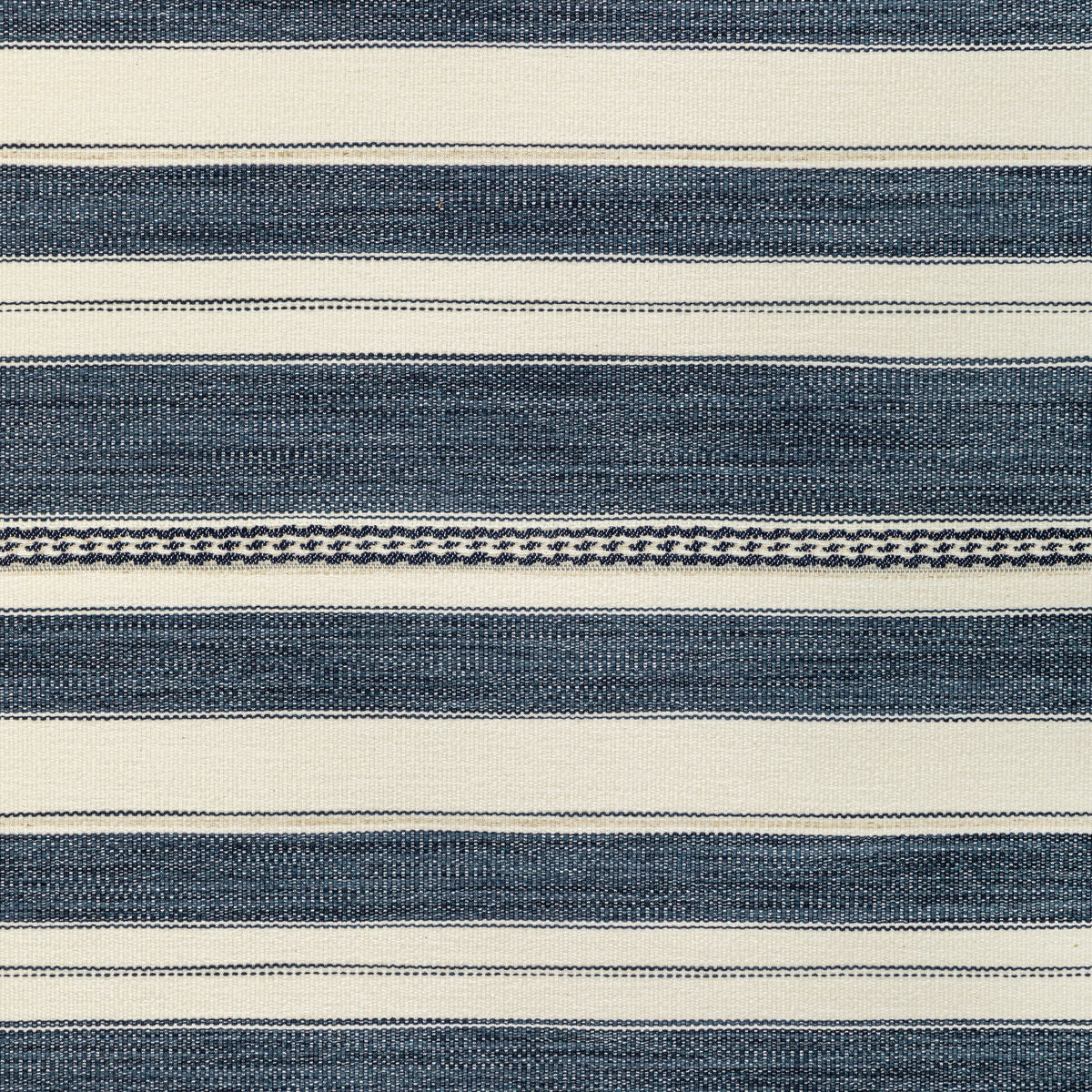 Entoto Stripe - Marine/Ivory - Lee Jofa Fabric
