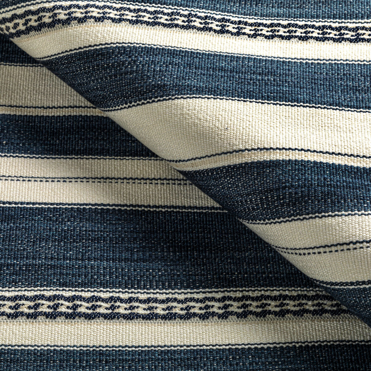 Entoto Stripe - Marine/Ivory - Lee Jofa Fabric