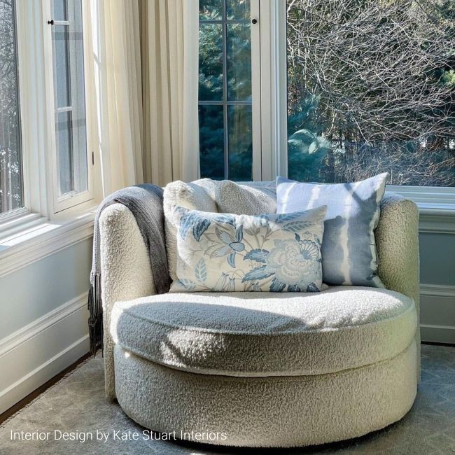 Davenport Print - Frost Blue - Lee Jofa Fabric