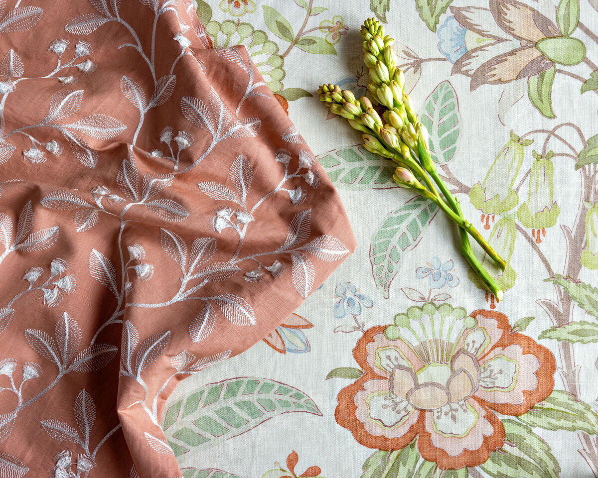 Davenport Print - Coral - Lee Jofa Fabric