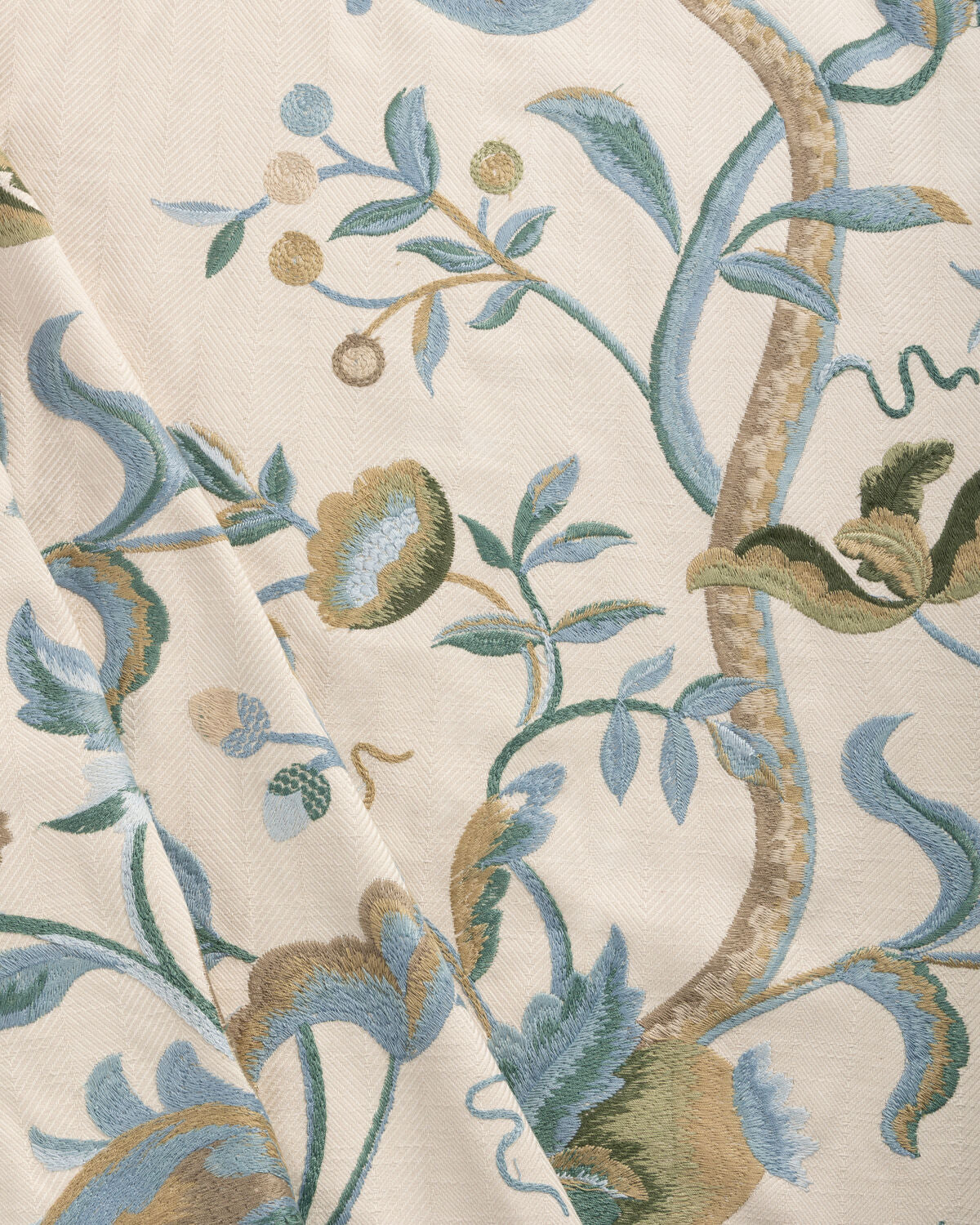 Dorton Embroidery - Teal - Lee Jofa Tela