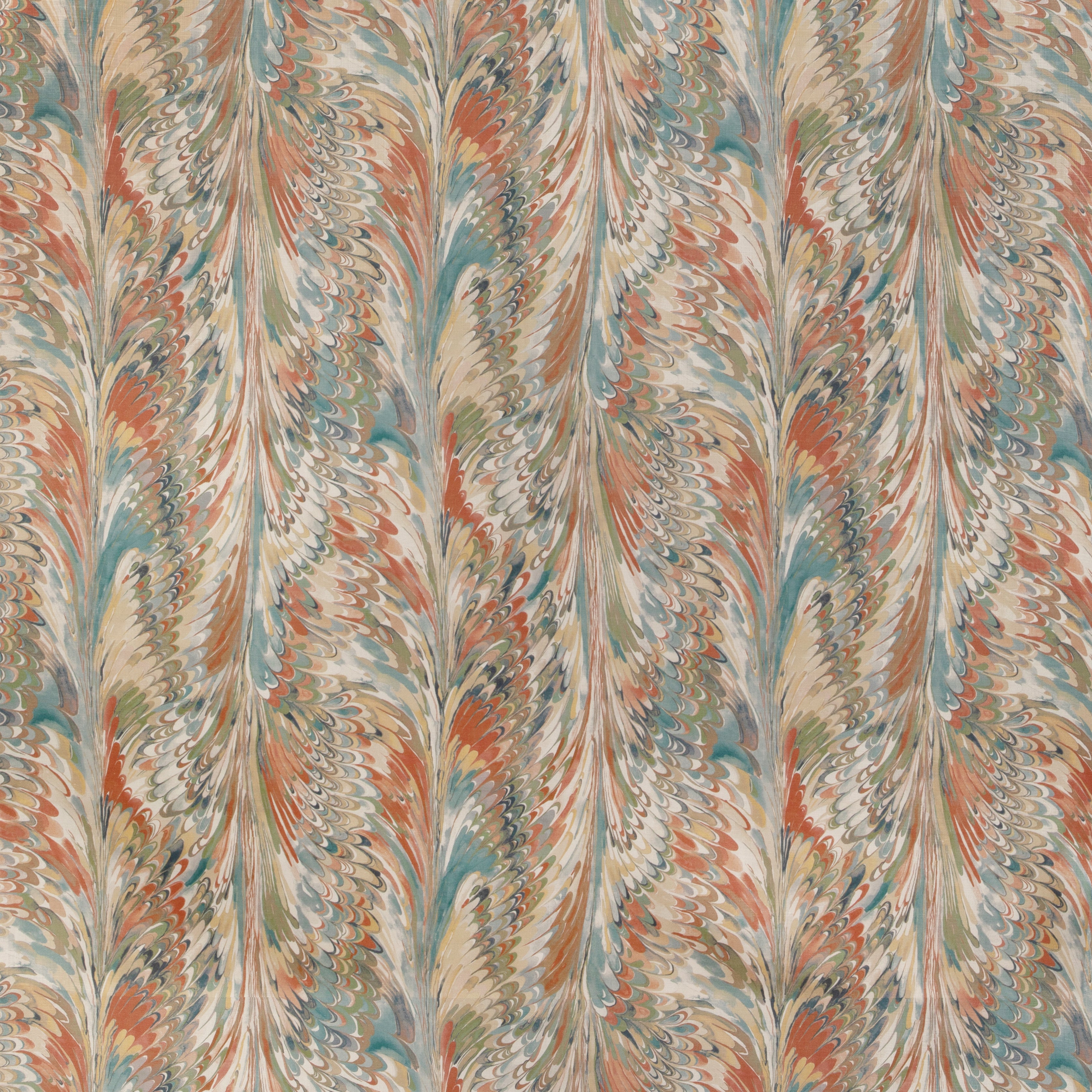 Taplow Print - Clay/Blue - Lee Jofa Fabric